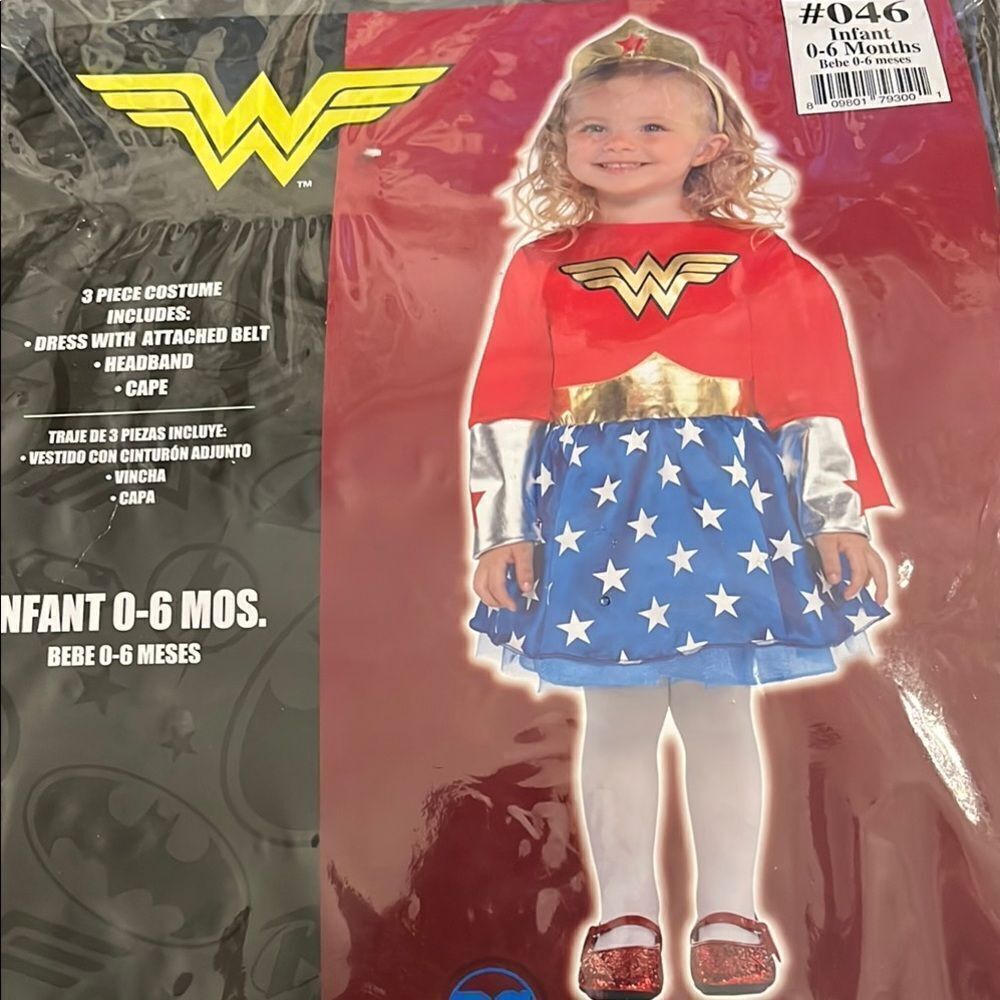 Wonder Woman Infant Costume - Red, Blue, Gold